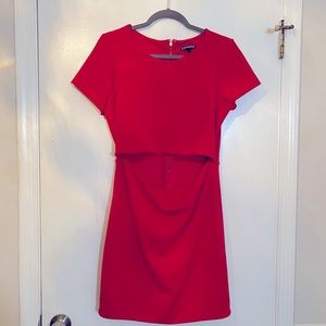 Express Red Cutout Dress